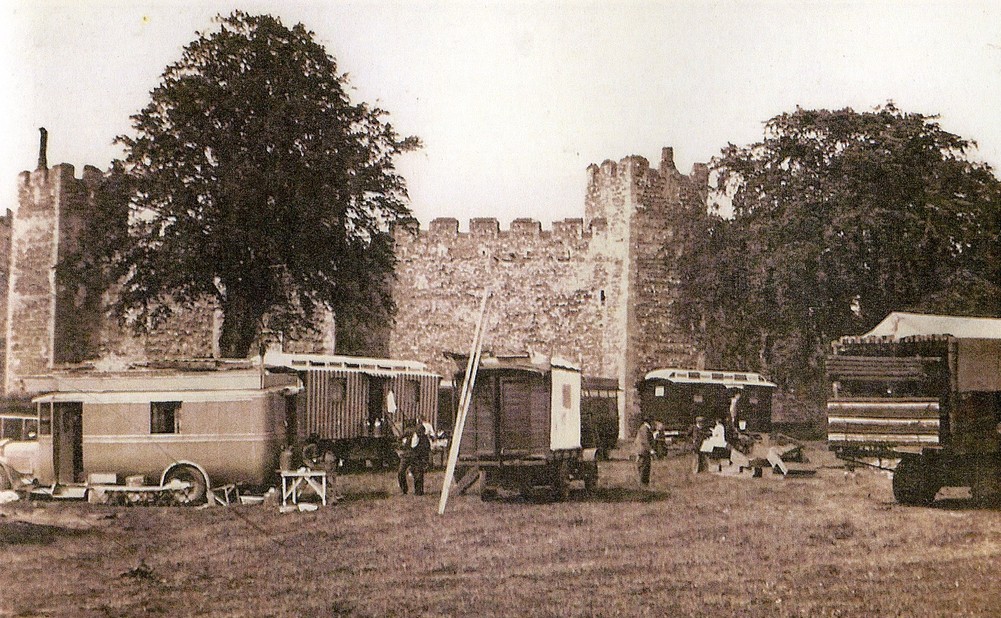 Castle Meadow with Fair vehicles