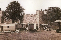 Castle Meadow with Fair vehicles