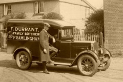 Fred Durrant and his delivery van, 1932