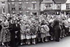 Crowds Await The Arrival Of Princess Matgaret
