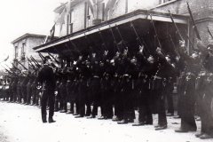 The Territorials at The Station, 1914