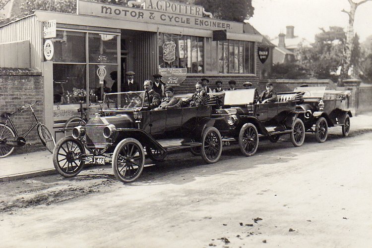 Potter's Cycle Shop, Station Road, c.1914
