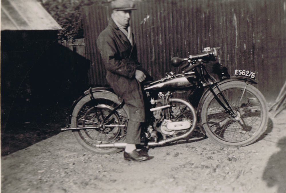 Sam Bloomfield And Motorcycle