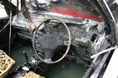 Fire in car