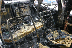 Fire in car